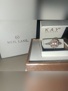 KAY Jewelers Rose Gold Halo Ring